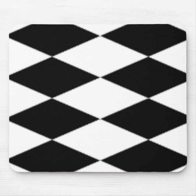 BLACK & WHITE DIAMONDS MOUSE MAT (Front)