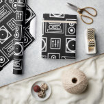 Black White DJ Music Wrapping Paper<br><div class="desc">Black White DJ Music Wrapping Paper! Great wrapping Paper for the music lover in your life! Oder Yours Today!</div>