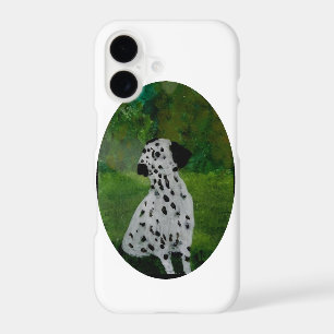 Black & White Dog Painting Dalmatian