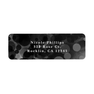 Black & White Dots Modern Chic Party Invitation