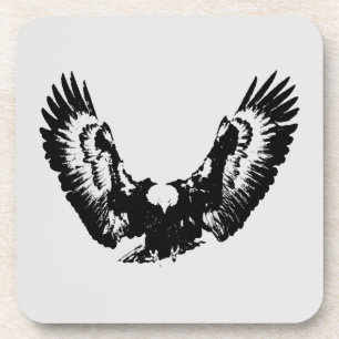 Black & White Eagle Coaster