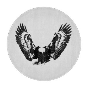 Black & White Eagle Cutting Board