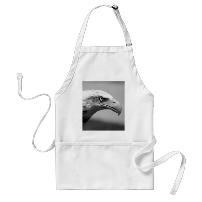 Black & White Eagle Eye Standard Apron (Front)