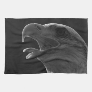 Black & White Eagle Tea Towel