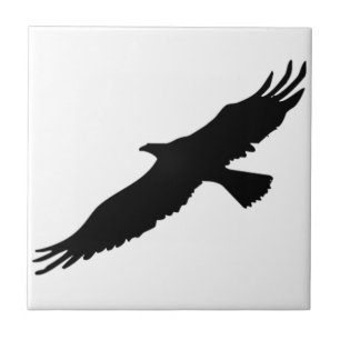 Black & White Eagle Tile