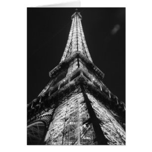 Black White Eiffel Tower Paris Europe Travel