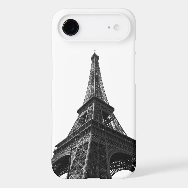 Black & White Eiffel Tower Paris European Travel (Back)
