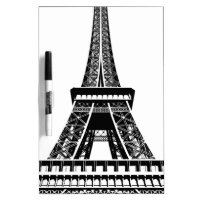 Black white Eiffel Tower Paris France Art Artwork