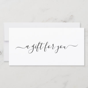 Black White Elegant Business Gift Certificate