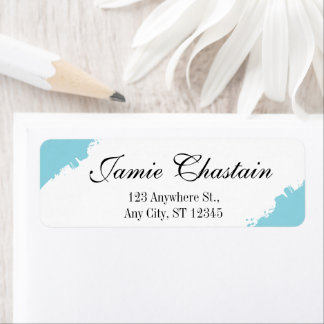 Black & White Elegant Minimalist Return Address