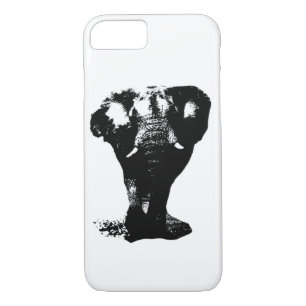 Black & White Elephant Pop Art iPhone 8/7 Case