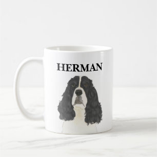 Black & White English Springer Spaniel Coffee Mug