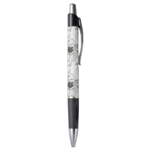 Black White Faux Lace Flowers