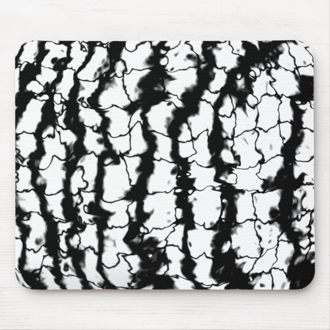 black & white faux stone mouse mat (Front)