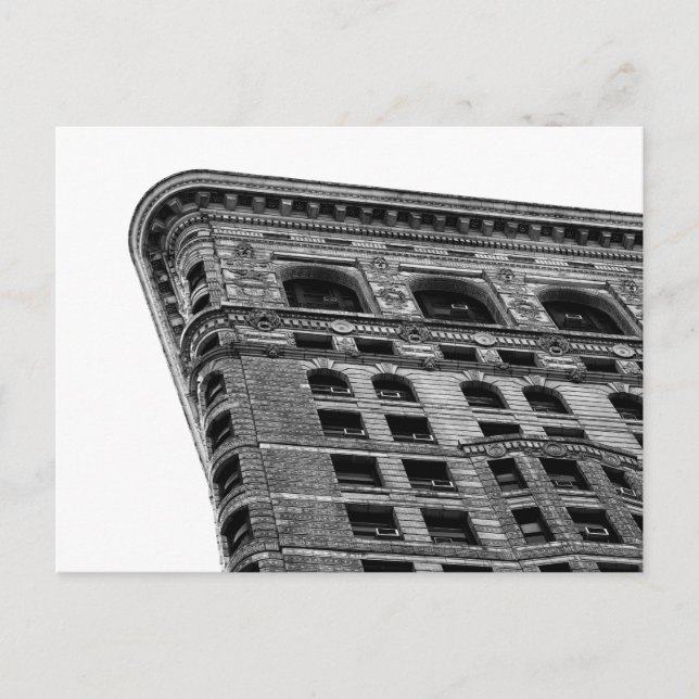 Black & White Flatiron Building Photo in NYC Postcard (Front)