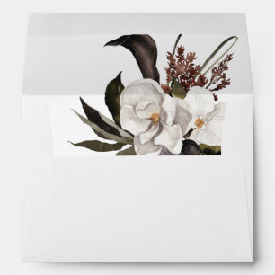 Black & White Floral 5 Envelope