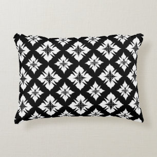 🖤 Black White Floral Decor For Modern Home Gift  Decorative Cushion