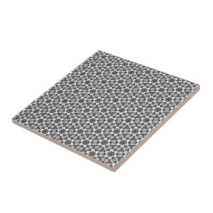 Black & White Floral Pattern - Add Your Colour Tile
