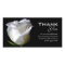 Black & White Floral Sympathy Funeral Thank You