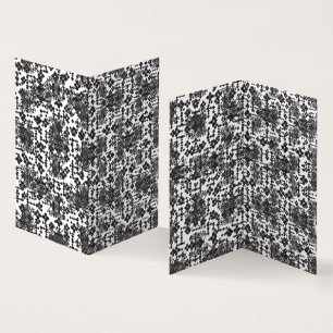 Black White Folded Cards   Modern Geometric Style