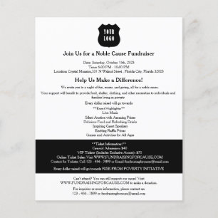 Black & White Fundraiser  Flyer