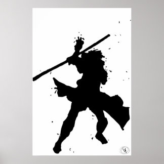 Black White Gambit Art Print