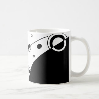 Black & White Geometric Abstract Art Coffee Mug