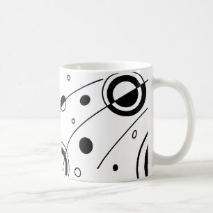 Black & White Geometric Abstract Art  Coffee Mug