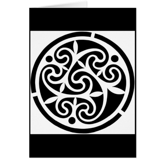 Black & White Geometric Greeting Card