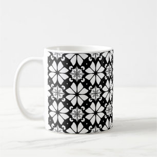 ☕ Black White Geometric Modern Gift ⚫⚪ Coffee Mug