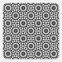 Black White Geometric Optical Illusion Pattern