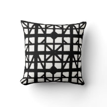 Black & White German Half-Timbered House Pattern