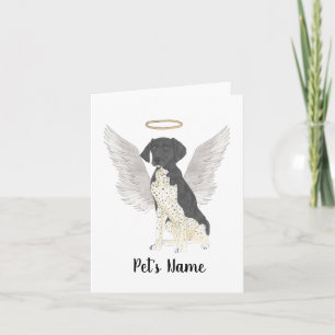 Black & White German Shorthaired Pointer Sympathy Card