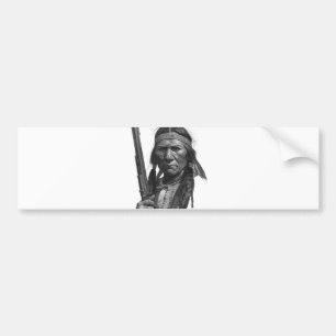 Black & White Geronimo Bumper Sticker