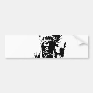 Black & White Geronimo Bumper Sticker