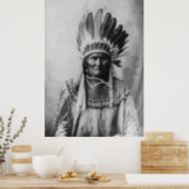 Black & White Geronimo Poster History Photography (Kitchen)
