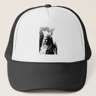 Black & White Geronimo Trucker Hat