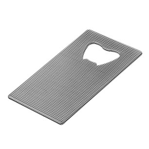 Black-White Gingham-CREDIT CARD BOTTLE OPENER
