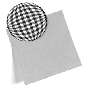 Black & White Gingham Magnet