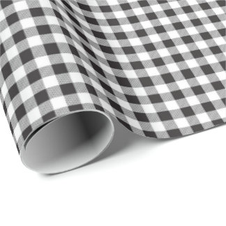 Black | White Gingham Wrapping Paper