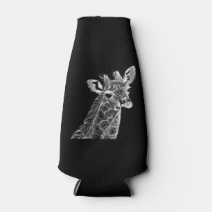 Black & White giraffe Bottle Cooler