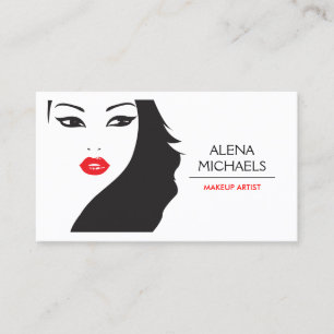 BLACK & WHITE GIRL - BEAUTY FASHION STYLE No. 2 Business Card