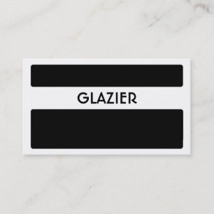 Black white GLAZIER business cards