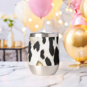 Black White Gold Southwest Cowhide