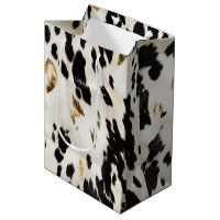 Black White Gold Southwest Cowhide Birthday