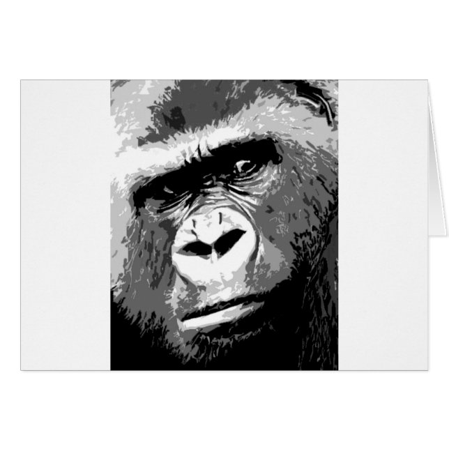Black & White Gorilla (Front Horizontal)