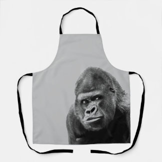 Black White Gorilla Apron