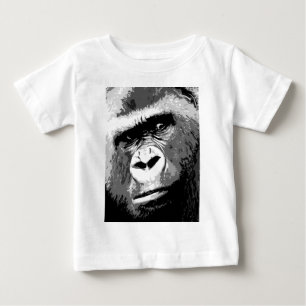 Black & White Gorilla Baby T-Shirt