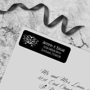 Black White Gothic Wedding