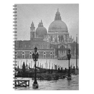 Black White Grand Canal Venice Italy Travel Notebook